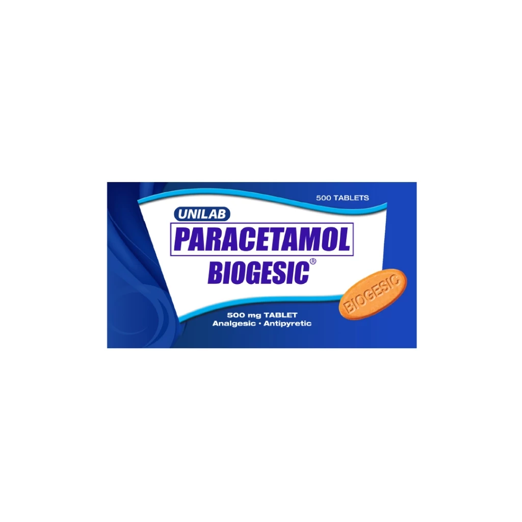 Biogesic paracetamol 500mg tablet
