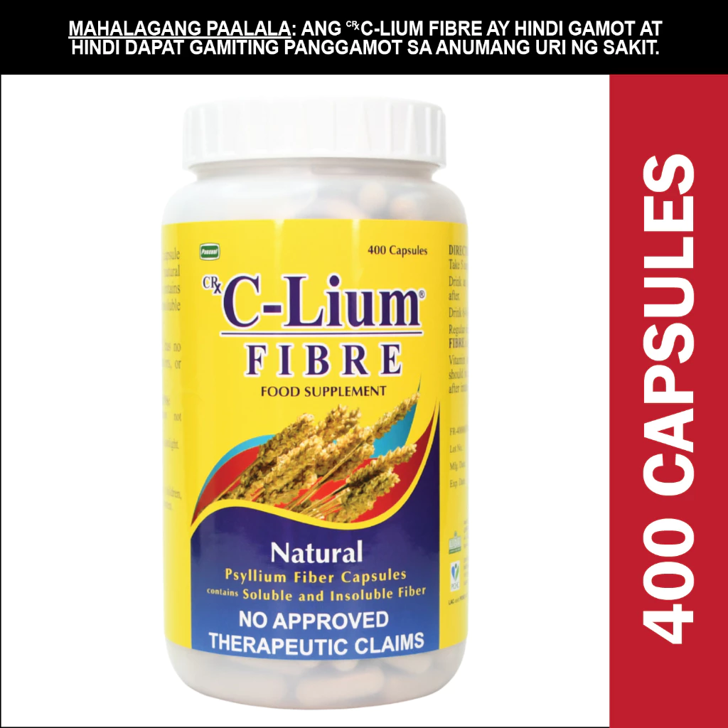 C-Lium psyllium fiber food supplement